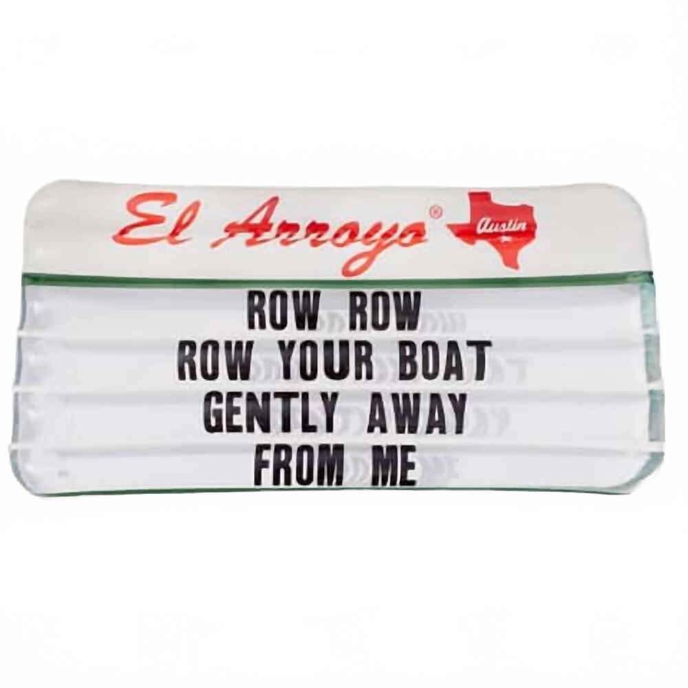 NEW EL ARROYO row away pool float in white